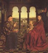 The Virgin of Chancellor Rolin (mk45) Jan Van Eyck